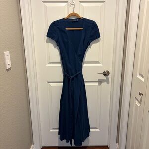 Polo by Ralph Lauren Navy Midi Wrap Dress